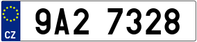 Trailer License Plate